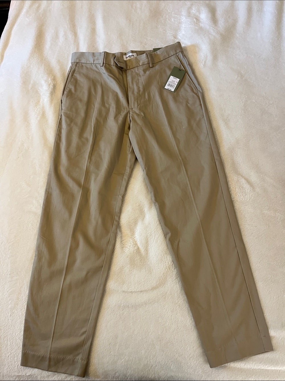Goodfellow & Co Tan Flat-Front Chinos 32x32 Slim Trouser NWT